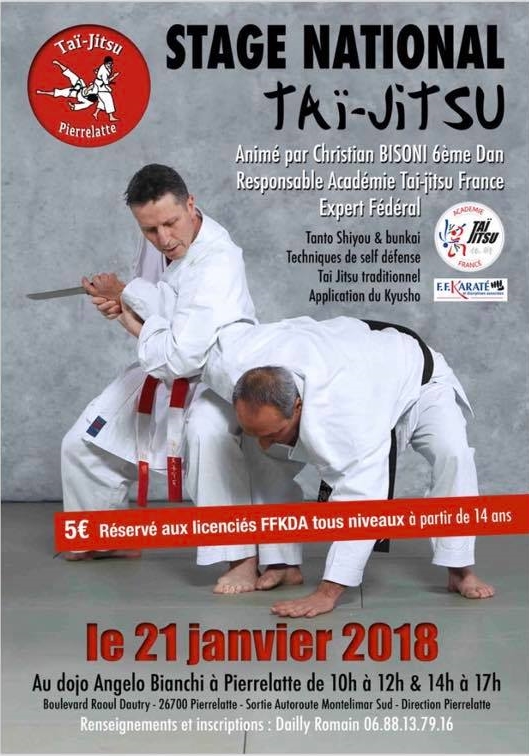 Stage national de Taï-jitsu à Pierrelatte