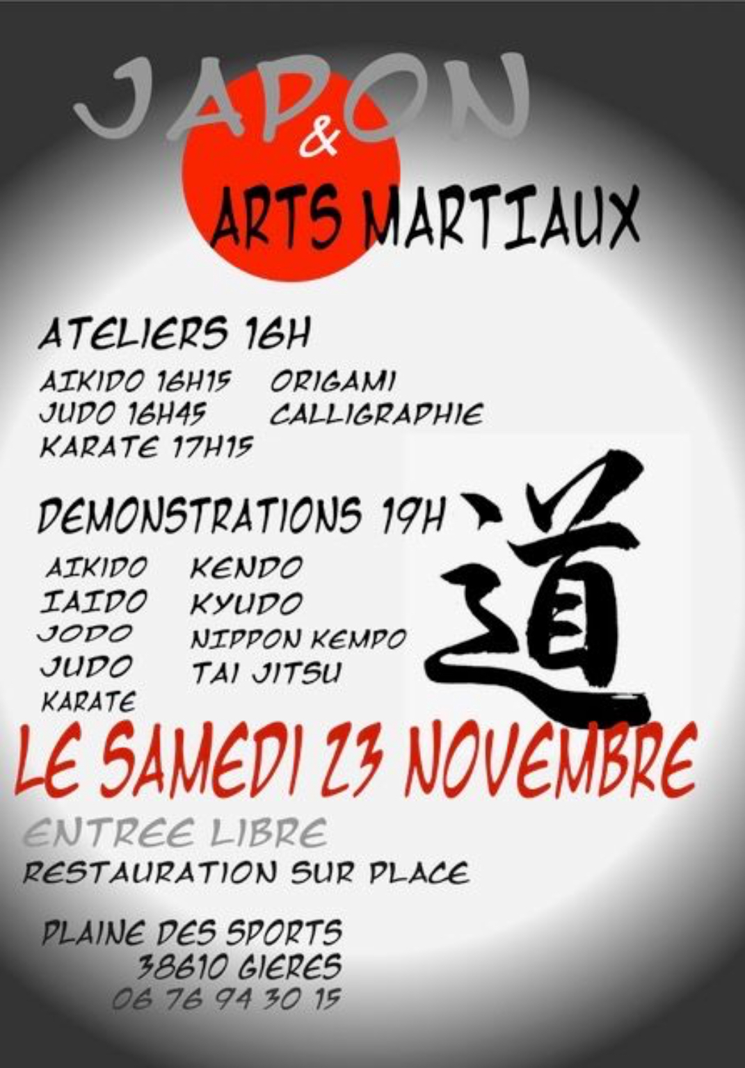 Soirée Japon et Arts martiaux