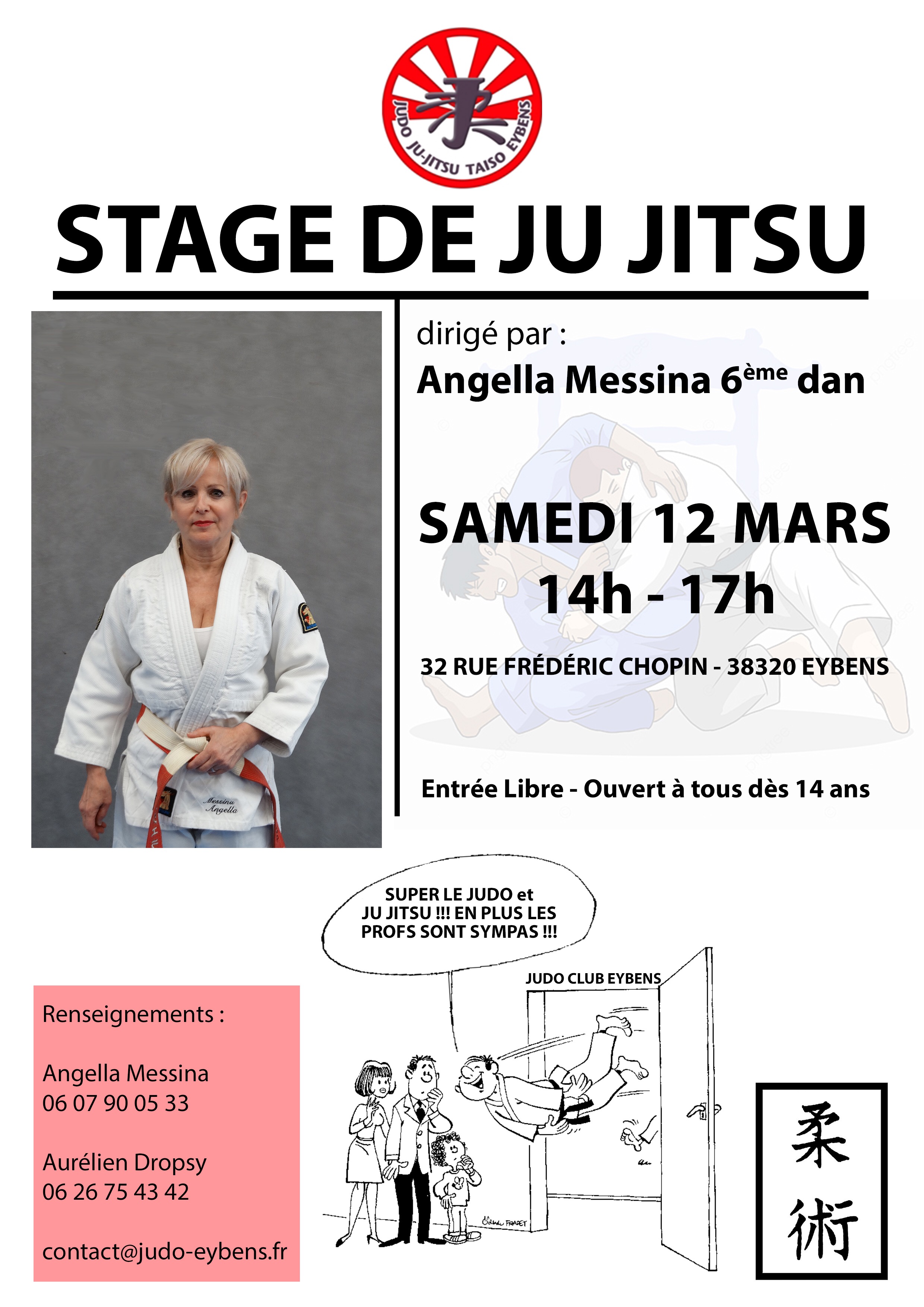 Stage de Ju jitsu avec Angella Messina